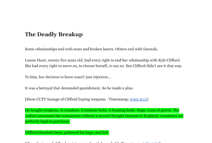 research and write youtube scripts